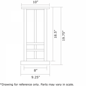Studio™ Lantern 10" Wide Exterior Pier Light