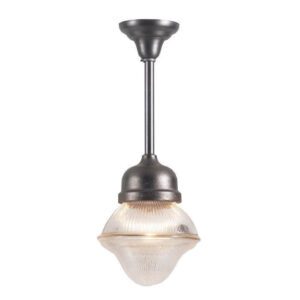 Vintage Holophane™ One Light Baraboo Acorn Holophane Pendant