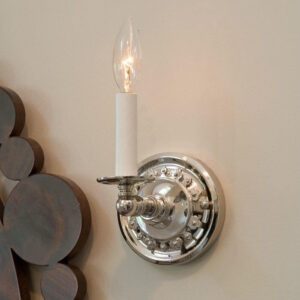Argine™ One Light Straight Arm Wall Sconce With Electric Candle