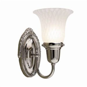 Sheraton™ One Light Curved Arm Wall Sconce With 2-1/4" Shade Holder
