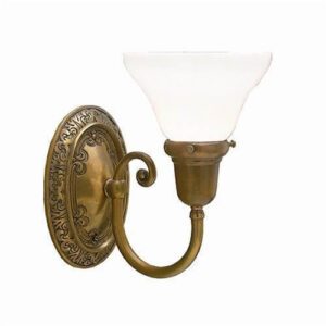 Cotswold Manor™ One Light Curved Arm Wall Sconce With 2-1/4" Shade Holder