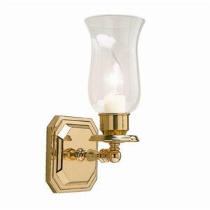 Richmond™ One Light Straight Arm Wall Sconce With Hurricane Shade Holder