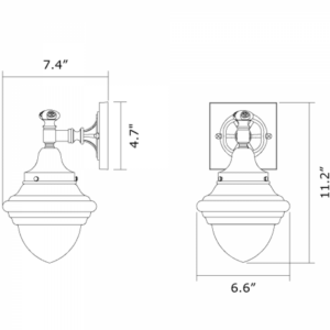 Morris™ One Light Straight Arm Wall Sconce With 3-1/4" Shade Holder