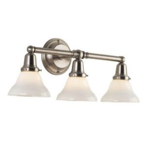 Carlton™ Three Light Straight Arm Wall Sconce With 2-1/4" Shade Holders
