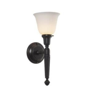 Carlton™ One Light Torch Wall Sconce With 2-1/4" Shade Holder