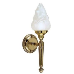 Carlton™ One Light Torch Wall Sconce With 3-1/4" Shade Holder