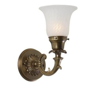 Saint Tropez™ One Light Curved Arm Wall Sconce With 2-1/4" Shade Holder