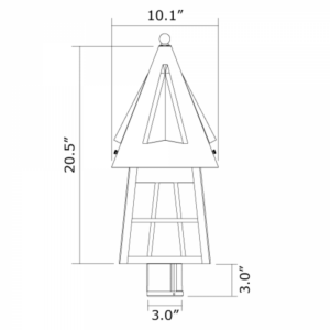 European Country™ Lantern 10" Wide Exterior Post Light