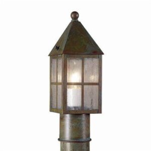 Lantern 4" Wide Exterior Post Light Line Voltage