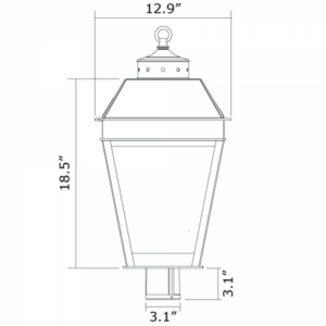 Provincial™ Lantern 13" Wide Exterior Post Light