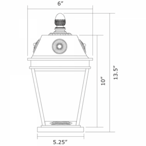 French Country™ Exterior 6" Wide Pier Light