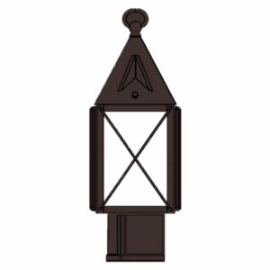 Lancaster™ Lantern 6" Wide Exterior Post Light