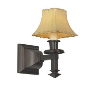 Wentworth™ One Light Straight Arm Wall Sconce With Electric Candle