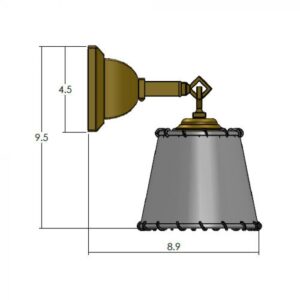 Oak Park™ One Light Chain Link Wall Sconce