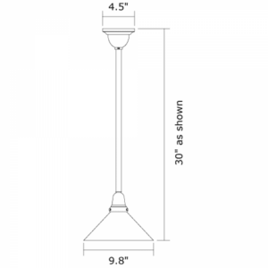 Glen Ellyn™ One Light Pendant With 2-1/4″ Shade Holder