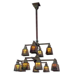Golden Gate™ Interior Twelve Light Chandelier with 2-1/4″ Shade Holders Facing Down