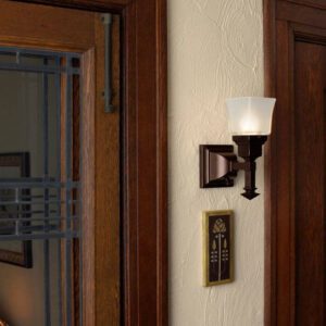 Wentworth™ One Light Straight Arm Wall Sconce With 2-1/4" Shade Holder