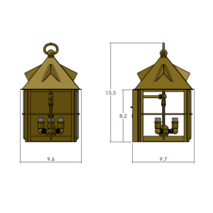 Stonehaven™ Exterior 10" Wide Flush Wall Light