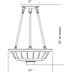 Ionian™ Alabaster 12" Diam Multi-Stem Alabaster Pendant