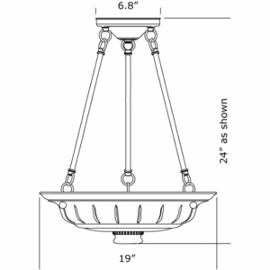 Ionian™ Alabaster 19" Diam Multi-Stem Alabaster Pendant
