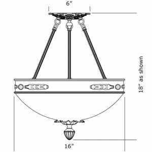 Laurel Leaf Alabaster 16" Ornate Multi-Stem Pendant