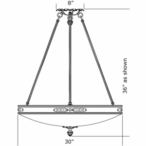 Laurel Leaf Alabaster 24" Ornate Multi-Stem Pendant