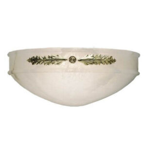 Laurel Leaf™ Alabaster 16" Wide Alabaster Wall Sconce