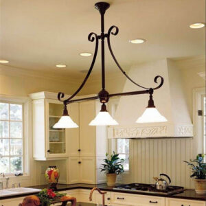 Shoreland™ Three Light Scroll Chandelier With 2-1/4" Shade Holders
