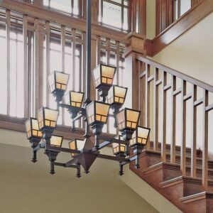 Wentworth™ Twelve Light Large Two Tier Chandelier With 2-1/4" Shade Holders