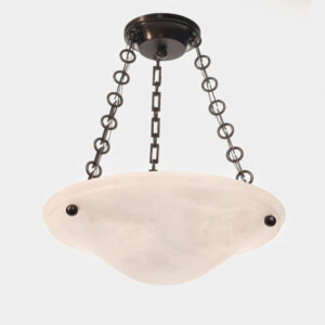Navarra 16" Alabaster Chain Hung Pendant