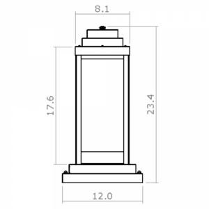 Montara™ Exterior 8" Wide Exterior Pier Light