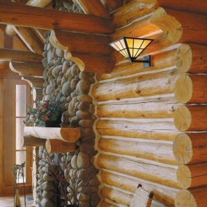 Mission ™ Lantern 15" Wide Semi Flush Sconce