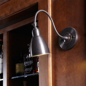 Manhattan™ One Light Goose Neck Sconce With Articulated Shade
