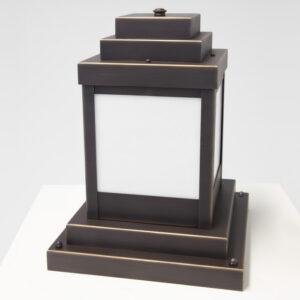 Montara™ Lantern 8" Wide Exterior Pier Light Stout