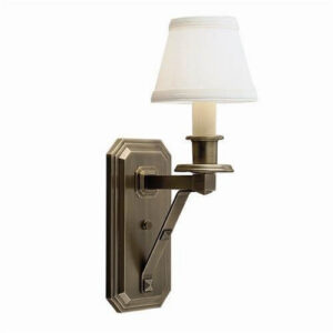 Geneva™ One Light Bracket Wall Sconce With Electric Candle