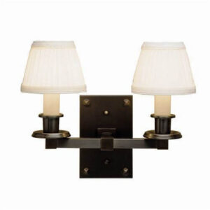 Nashota™ Two Light Straight Arm Wall Sconce With Electric Candle