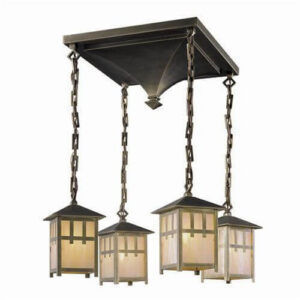 Craftsman™ Lantern Four Light Chain Hung Chandelier