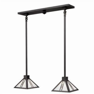 Mission™ Multi-Light Two Light Solid Stem Chandelier