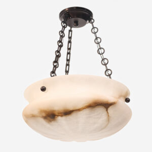Pantheon Alabaster 16" Multi-Stem Chain Hung Pendant