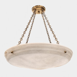 Hampton Alabaster 30" Multi-Stem Chain Hung Pendant