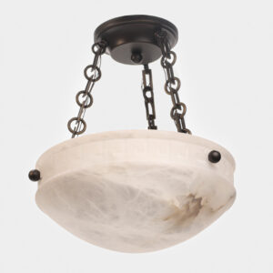 Ionian™ Alabaster 12" Multi-Stem Alabaster Chain Hung Pendant