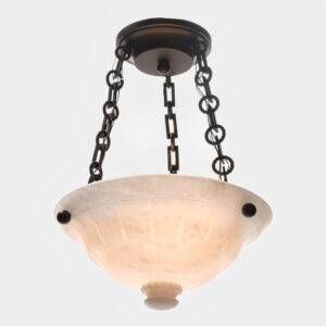 Ionian™ Alabaster 12" Multi-Stem Alabaster Chain Hung Pendant