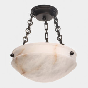 Tuscany Alabaster 12" Multi-Stem Chain Hung Pendant