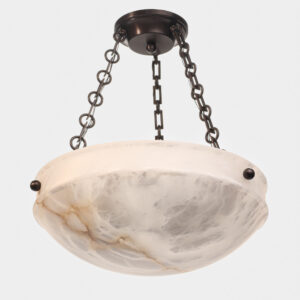 Tuscany Alabaster 16" Multi-Stem Chain Hung Pendant