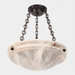 Palladian Alabaster 16" Multi-Stem Chain Hung Pendant