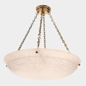 Petal Alabaster 30" Multi-Stem Chain Hung Pendant