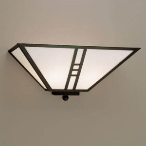 Mission™ Lantern 15" Wide Flush Wall Sconce