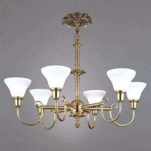 Provence™ Six Light Chandelier With 2-1/4" Shade Holders Up