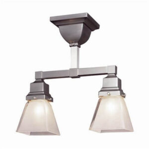 Oak Park™ Two Light Flush Ceiling Fixture With 2-1/4" Shade Holders