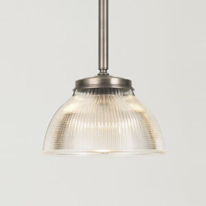 Vintage Holophane™ One Light Crosscut Dome Holophane Pendant